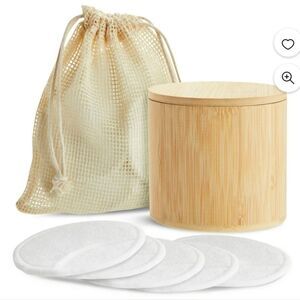 Eco-Friendly Bamboo Makeup Remover Pads Set